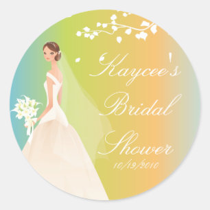Sticker Fête des mariées Pastels Bride