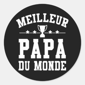 Sticker Fête des Pères - Meilleur Papa du Monde
