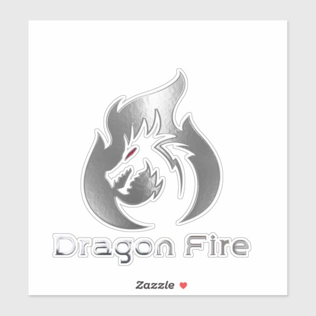 Sticker Feu de dragon (Feuille)