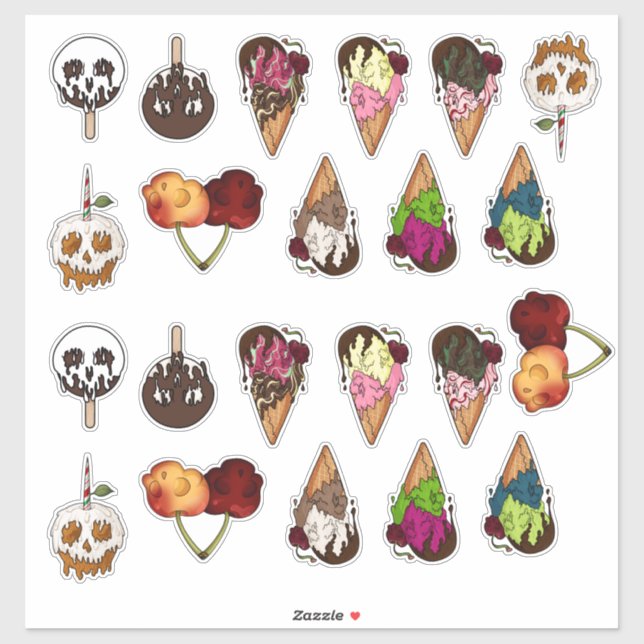 Sticker Feuille d'autocollant doux pour la mort (Feuille)