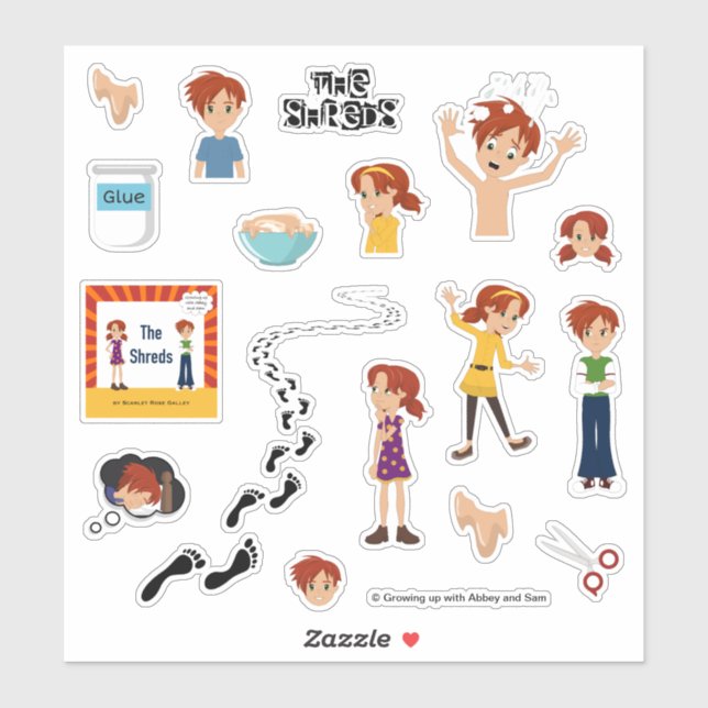 Sticker Feuille d'autocollant Shreds (Feuille)