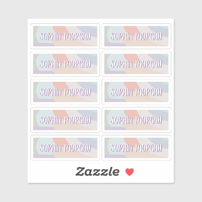 Sticker Feuille d'autocollants Boho Pastel Rainbow (Feuille)