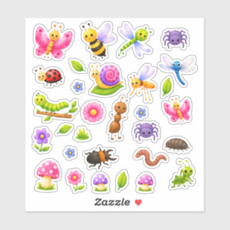 Sticker Feuille d'autocollants Bugs