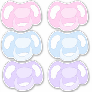 Sticker Feuille d'autocollants de pacifier