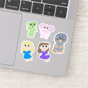 Sticker Feuille d'autocollants - Samantha, Stacy et amis