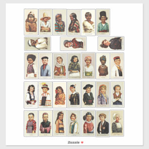 Sticker Feuille de collage de voyage international pour en