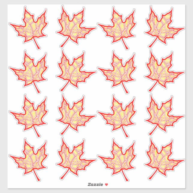 Sticker Feuille de feu (Feuille)