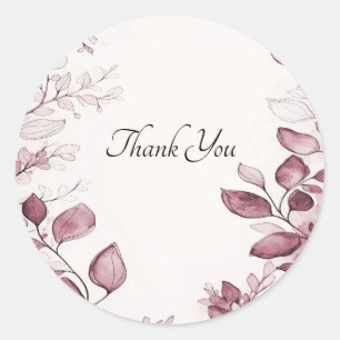 Sticker Feuille rouge moderne