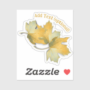 Sticker Feuilles d'automne jaunes