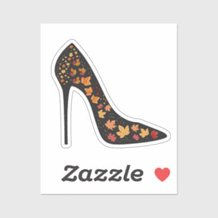 Sticker feuilles d'automne talons mode