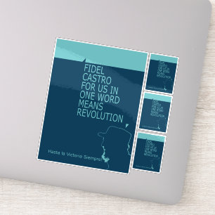 Sticker Fidel Castro, Président, Révolution, Cuba, La Hava