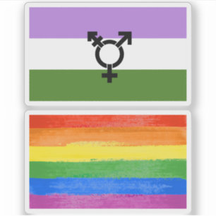 Sticker Fier d'être queer - fierté queer et genre