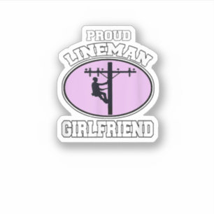 Sticker Fier Lineman Girami Lineman Ouvrier Girlfrien