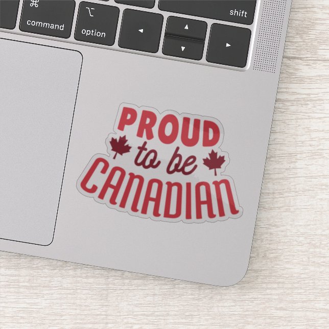 Sticker Fière d'être canadienne (Détail)