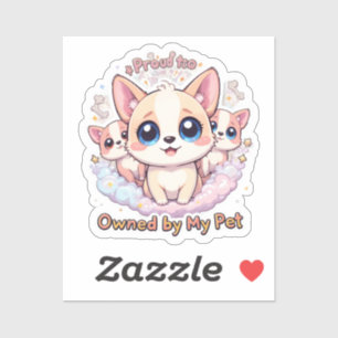 Sticker Fière d'être propriétaire de mon animal de compagn