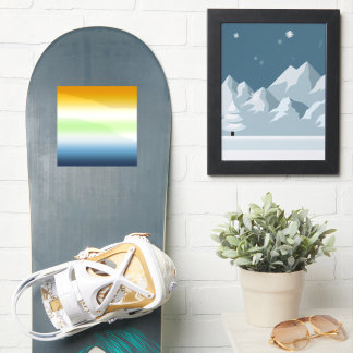 Sticker Fierté Agender AroAce à dégradé