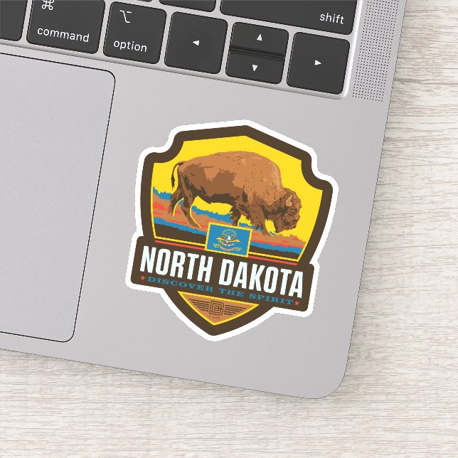 Sticker Fierté de l'État | Dakota du Nord (Détail)