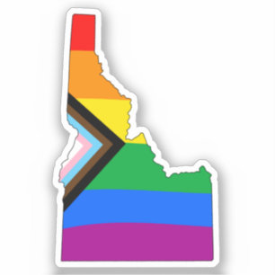 Sticker Fierté de l'État de l'Idaho LGBTQ Progress Pride
