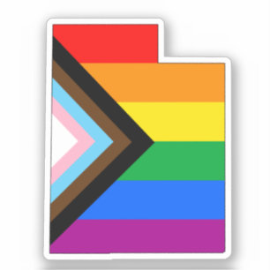 Sticker Fierté de l'État de l'Utah LGBTQ Progrès Pride