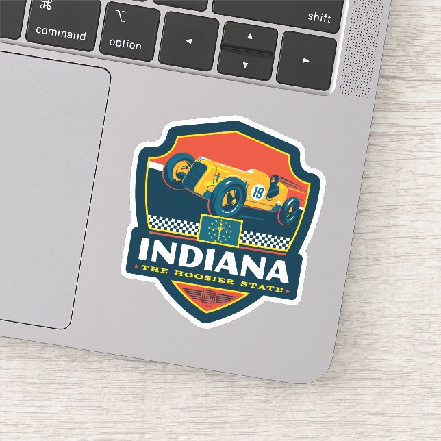 Sticker Fierté de l'État | Indiana (Détail)
