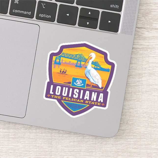 Sticker Fierté de l'État | Louisiane (Détail)