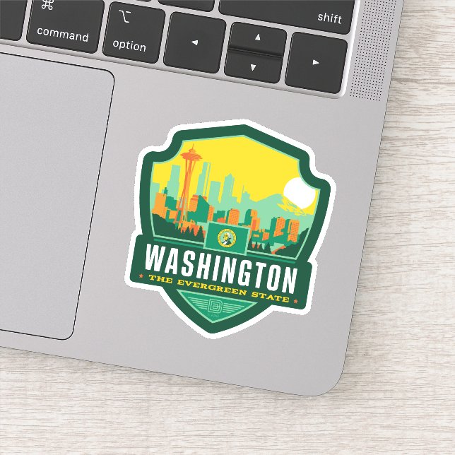 Sticker Fierté de l'État | Washington (Détail)