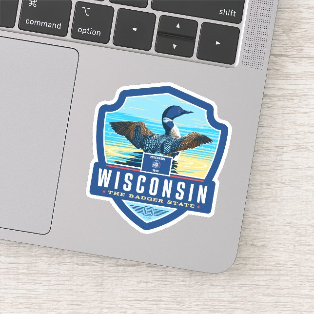 Sticker Fierté de l'État | Wisconsin (Détail)