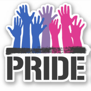 Sticker Fierté ensemble bisexuelle
