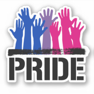 Sticker Fierté ensemble bisexuelle