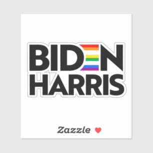 Sticker Fierté LGBTQ pour Biden Harris