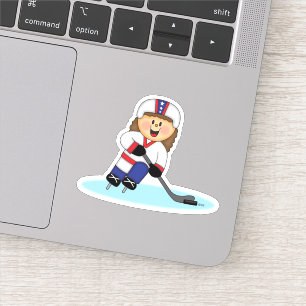 Sticker Fille de hockey JollyKins