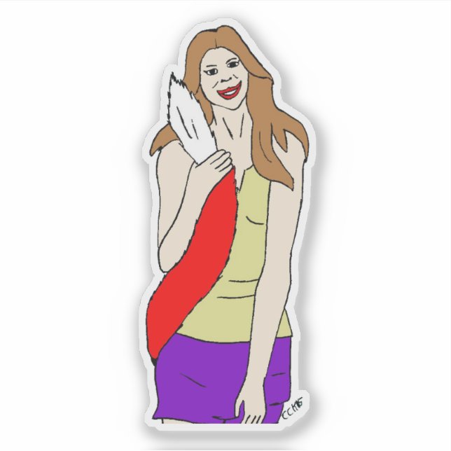 Sticker fille foy (Devant)