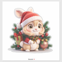 Fille lapine de Noël