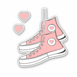 Sticker Fille rose Basket
