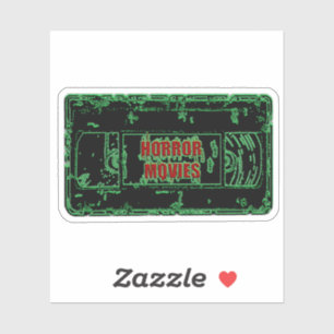 Sticker Films d'horreur VHS Black Green