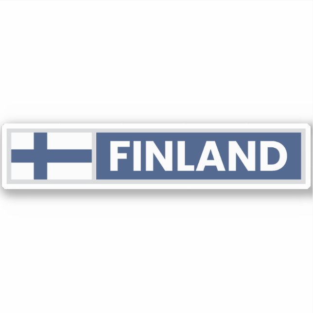 Sticker Finland National Flag (Devant)