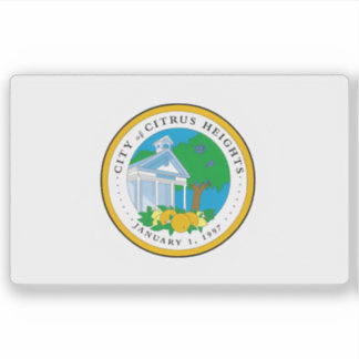 Sticker Flag of Citrus Heights, California, USA