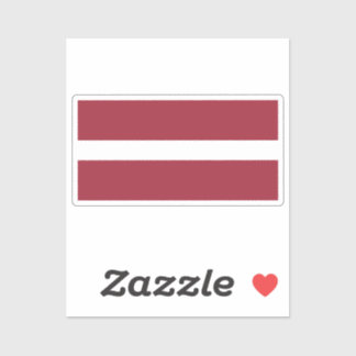 Sticker Flag of Latvia custom-cut 