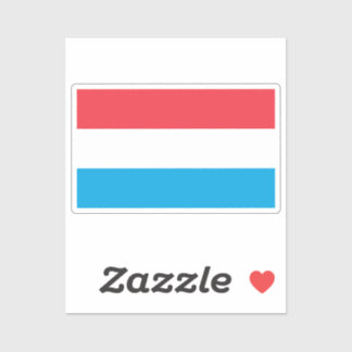 Sticker Flag of Luxembourg custom-cut 