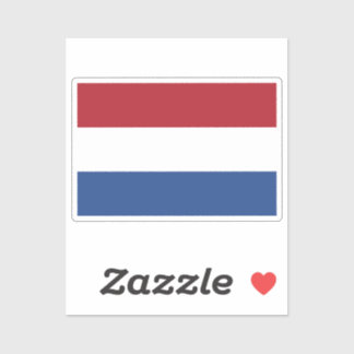 Sticker Flag of Netherlands custom-cut 