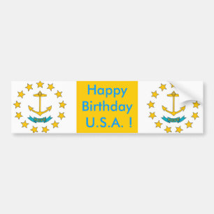 Sticker Flag of Rhode Island