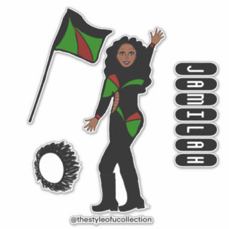 Sticker Flag Team GRB Style #2