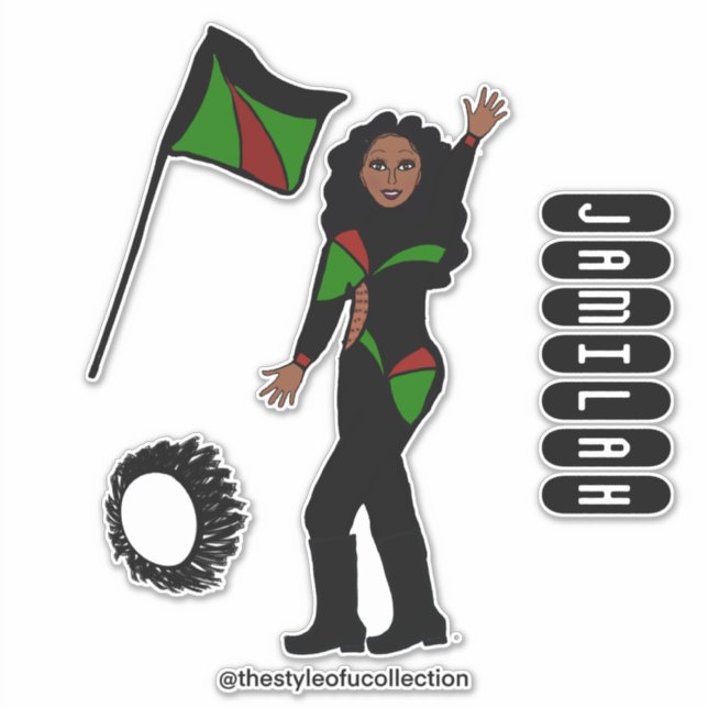 Sticker Flag Team GRB Style #2 (Devant)