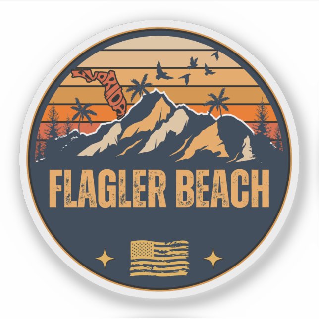 Sticker Flagler Beach, Floride (Devant)