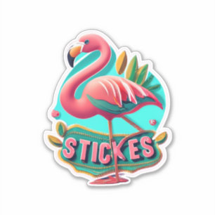 Sticker Flamant rose Elevez votre style avec des autocolla