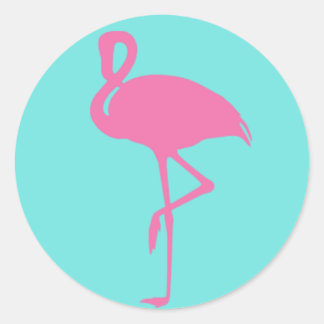 Sticker Flamant rose rose