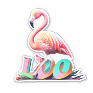 Sticker Flamant rose Transformez votre espace avec des aut