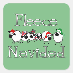 Sticker Fleece Navidad