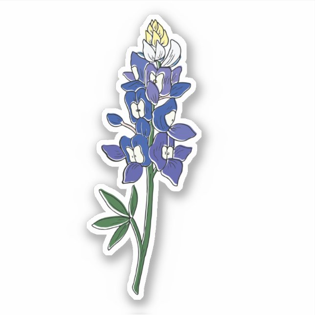 Sticker Fleur de Bluebonnet du Texas (Devant)