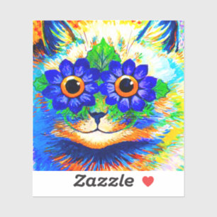Sticker Fleur de chat
